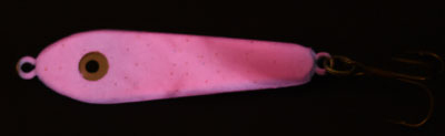 57782 - NEW Pink - SUPER GLOW  1 oz Plane Jane Jigging Spoon 